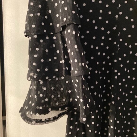 Brand New INC Polka Dot Black and White Dress Size PM - Picture 4 of 5